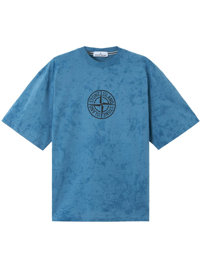Stone Island Relaxed-Fit Printed T-Shirt With Textured Fabric