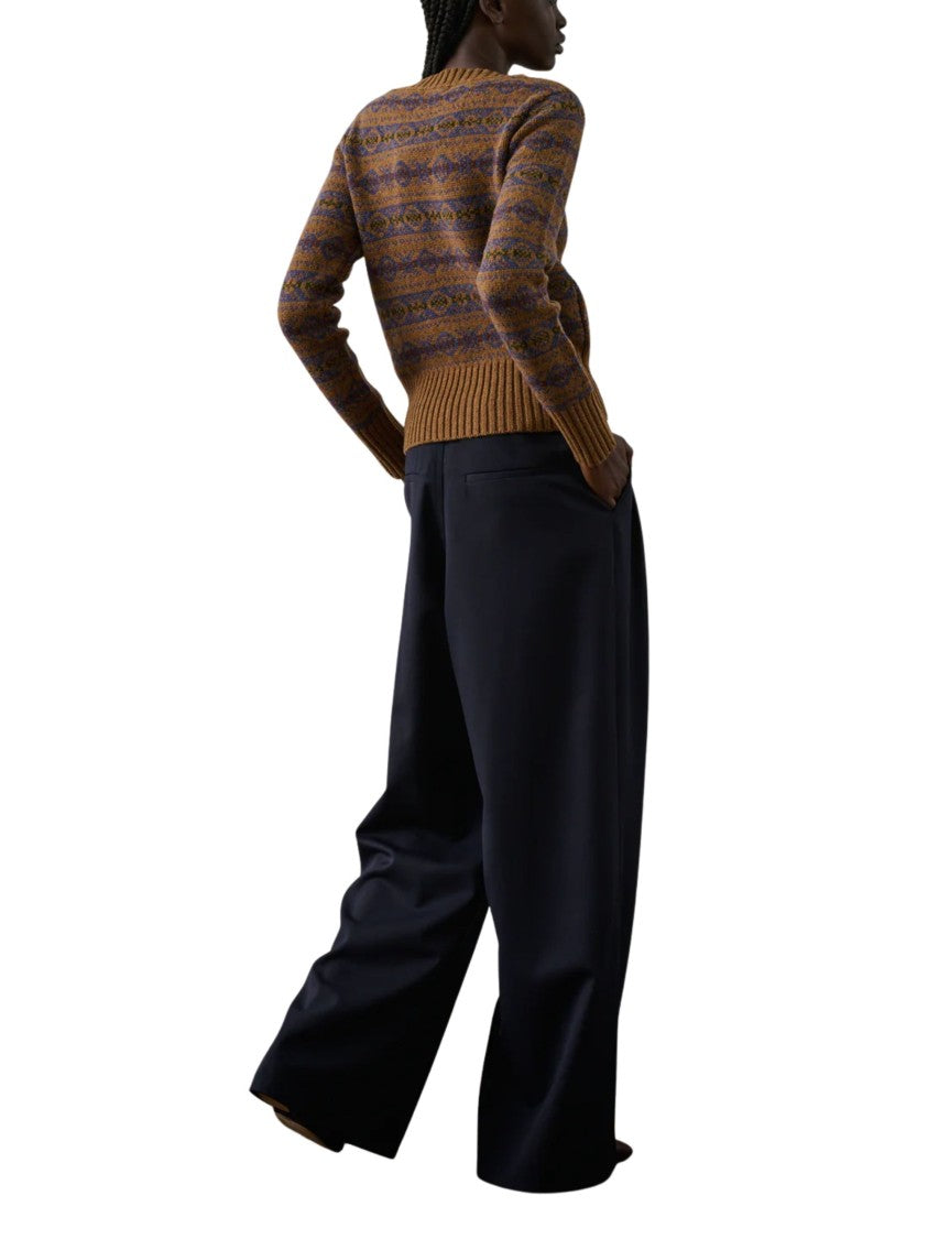 Soeur Wide-Leg High-Waist Frejus Trousers With Button Fastening And Side Pockets