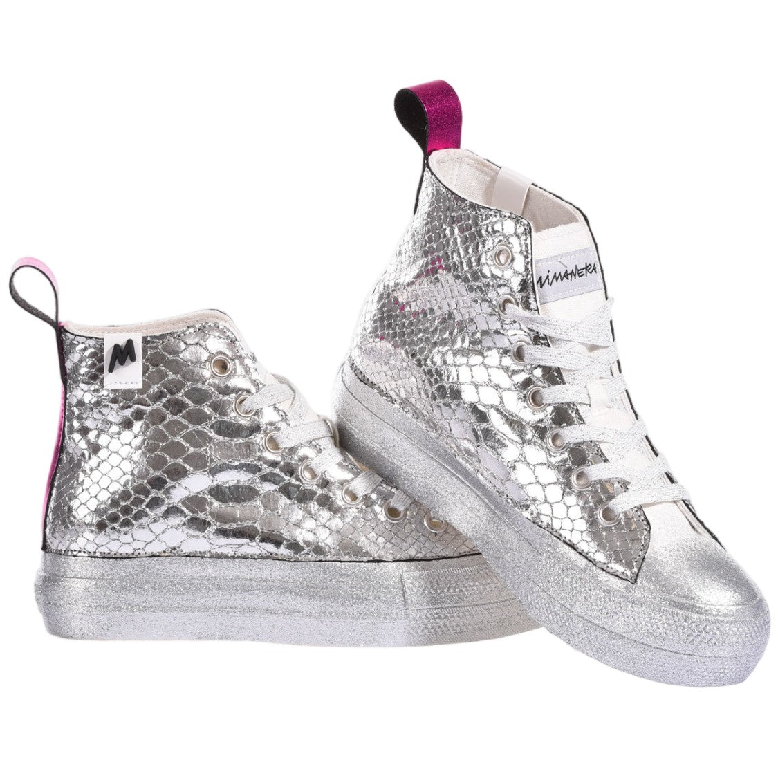 Mimanera Snake Handcrafted Individual Metal Masterpiece Sneakers