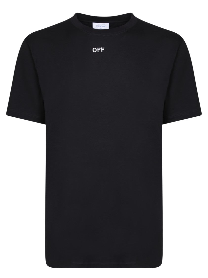 Off-White Black Casual Cotton T-Shirt