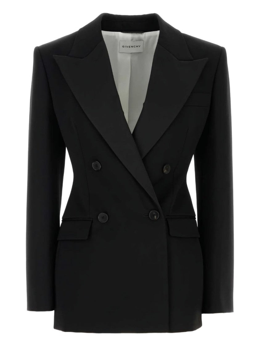 Givenchy Double-Breasted Jacket With Peak Revers