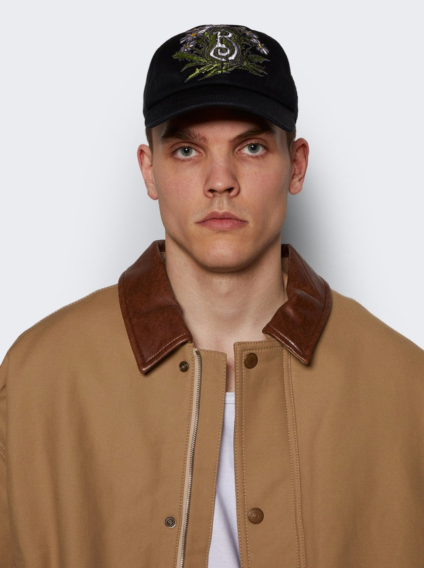 Burberry Daisy B Gabardine Baseball Cap - Black