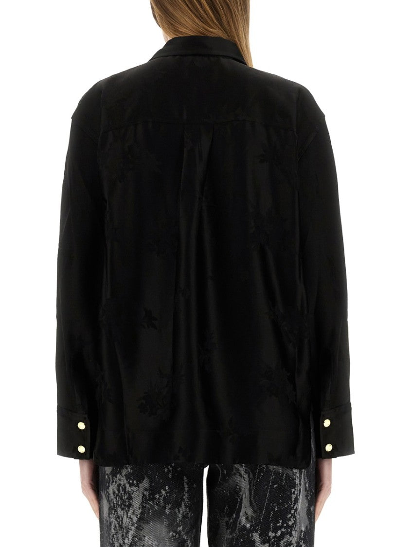 Ganni Jacquard Satin Shirt
