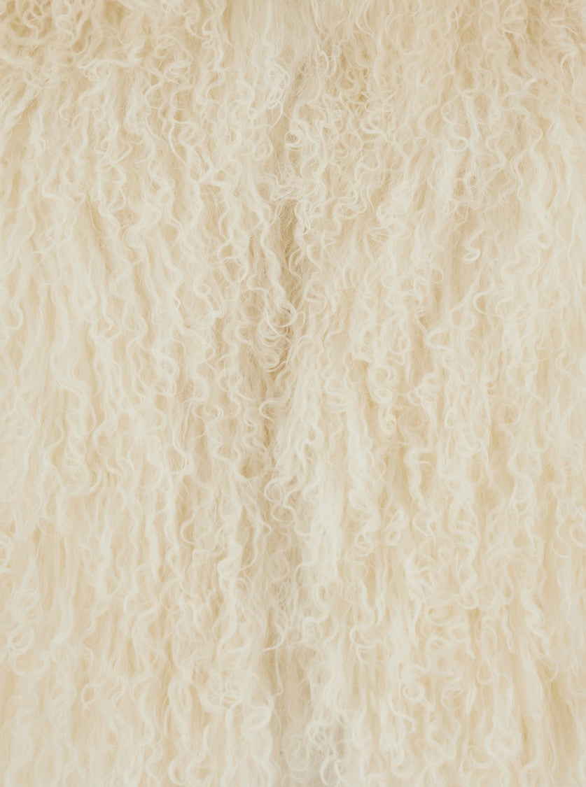 Plain Tibet Fur Short Jacket