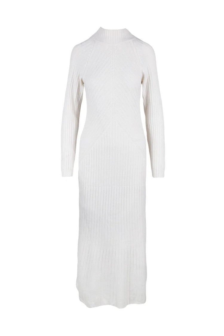 Eleventy Long Knit Dress - White