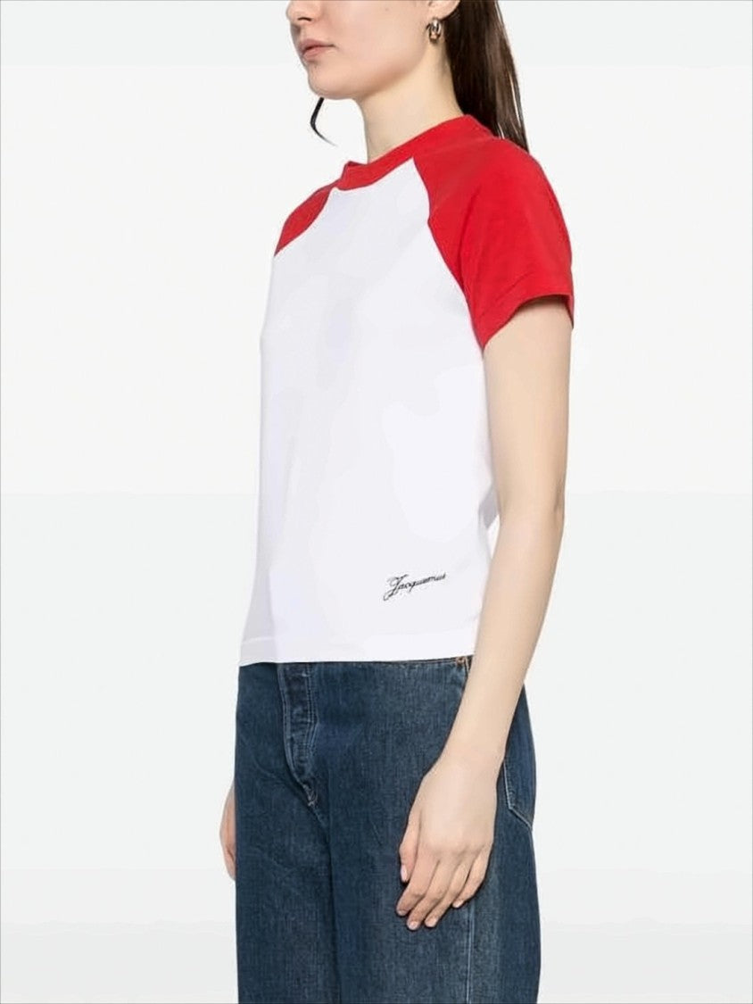Jacquemus Classic Raglan Short-Sleeve T-Shirt With Contrasting Details