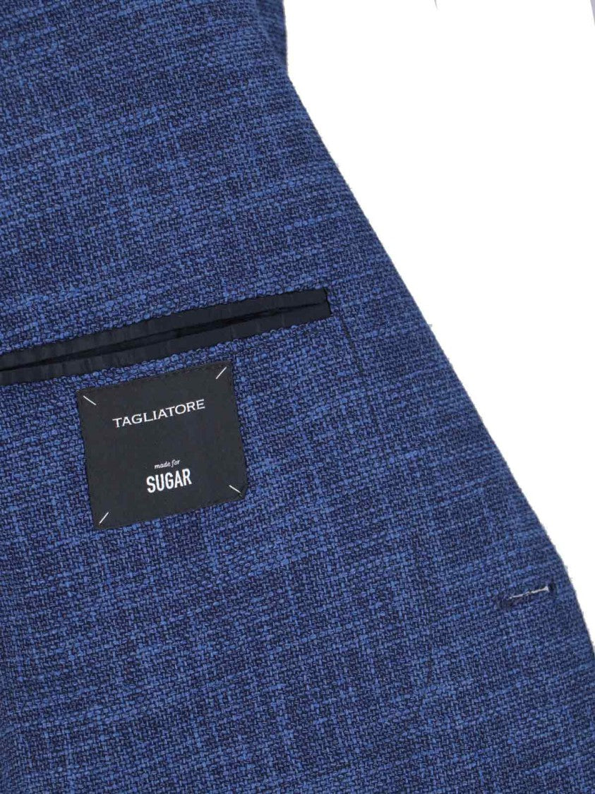 Tagliatore Single-Breasted Blazer – Blue Mélange