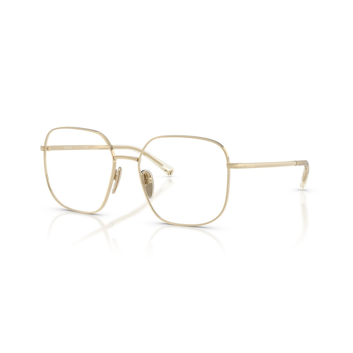 Prada 0Pr A59v Square Metal Frame Eyeglasses