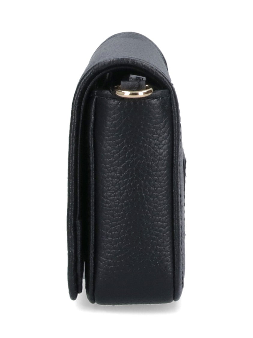 Marc Jacobs Black The Leather Hammered Crossbody Bag