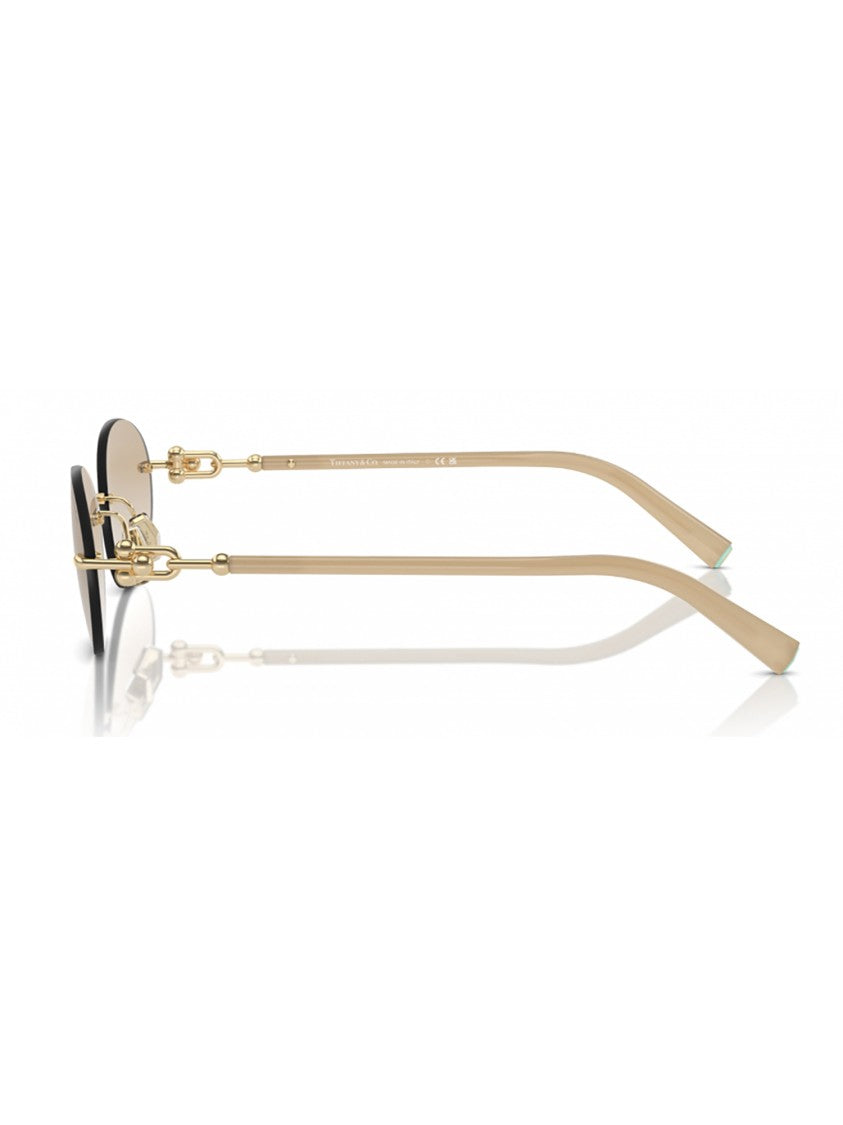 Tiffany & Co. Rimless Oval Sunglasses