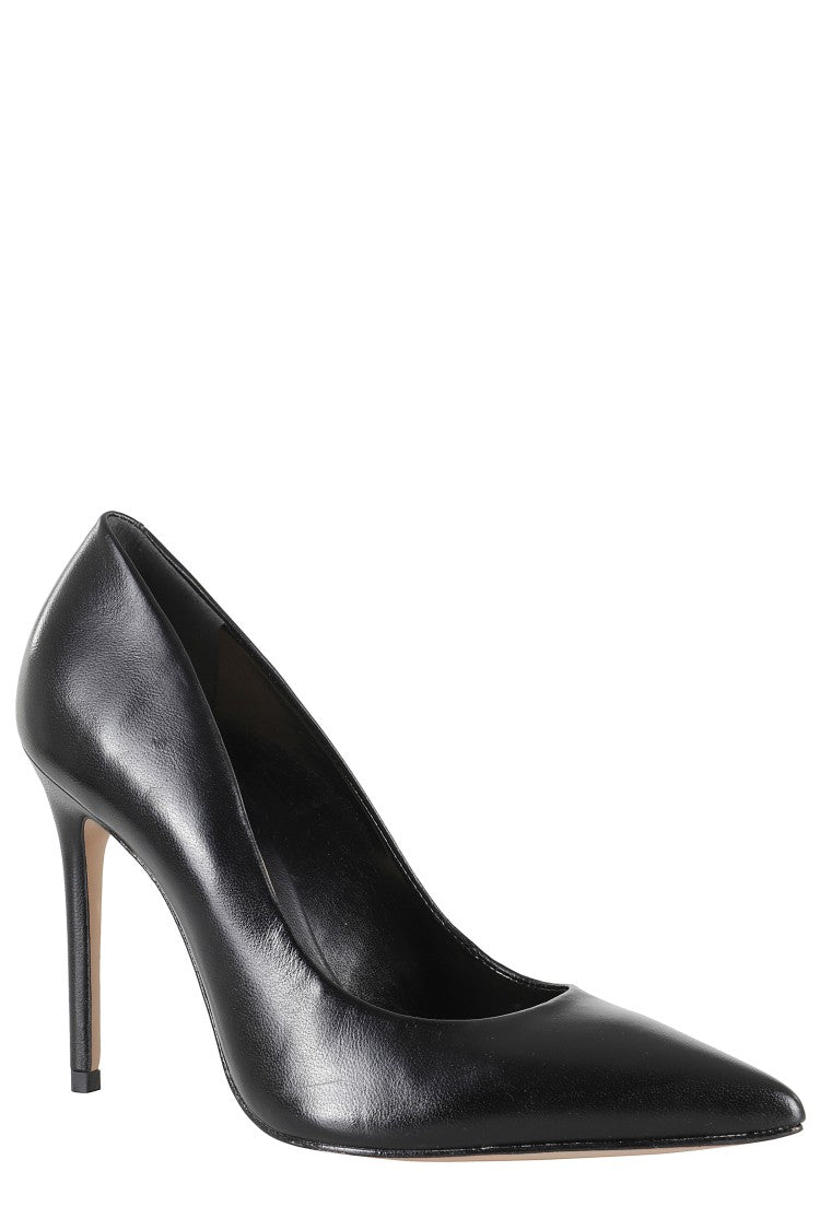 Schutz Pointed-Toe Leather Pump With Slip-On Design