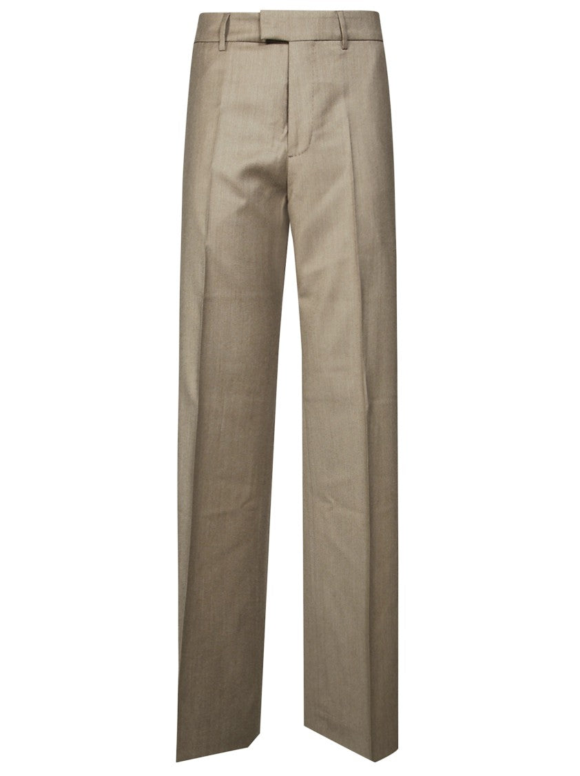 Berwich Wide-Leg Straight-Leg Cashmere Wool Trousers