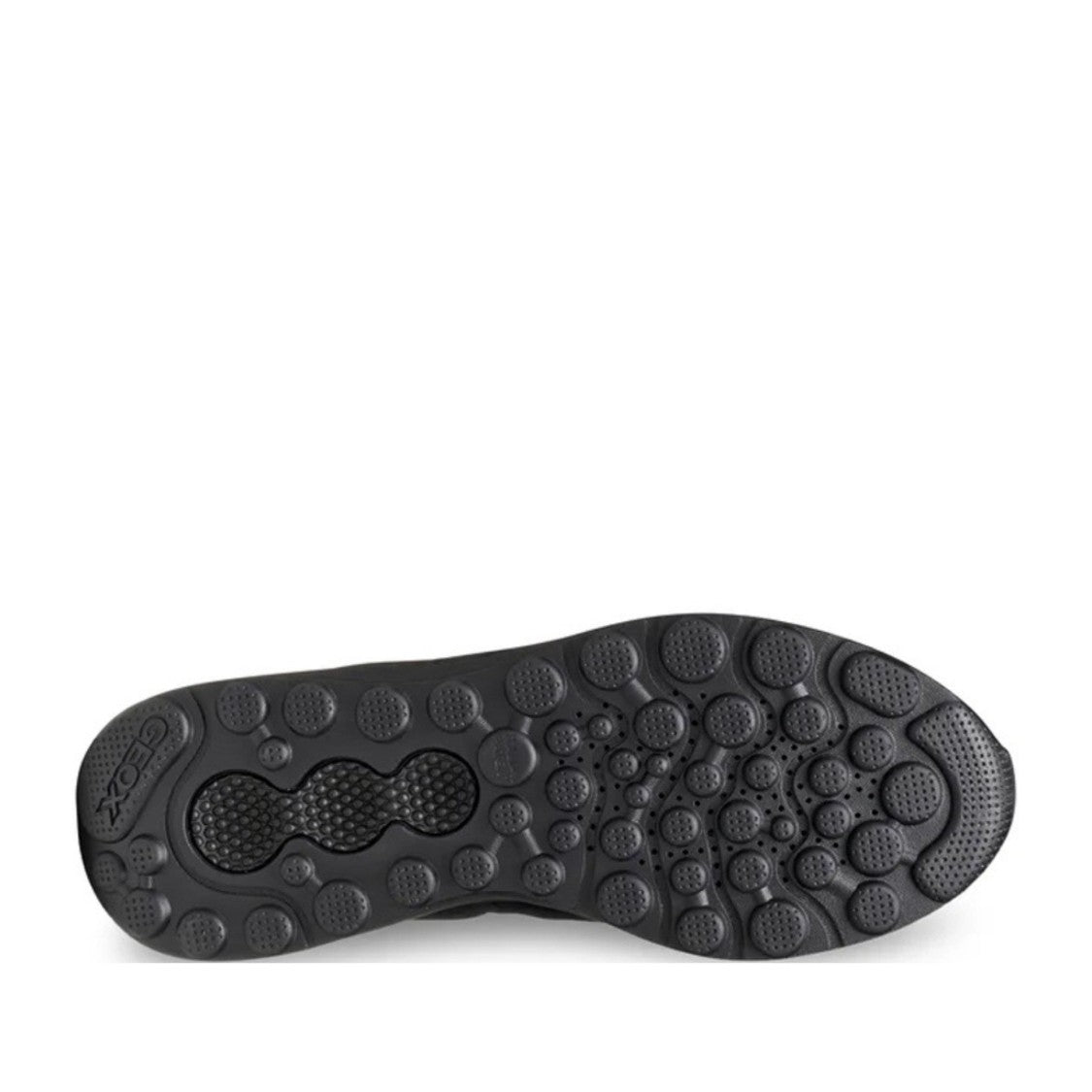 Geox Spherica Actif Black Mid-Top Suede Sneakers