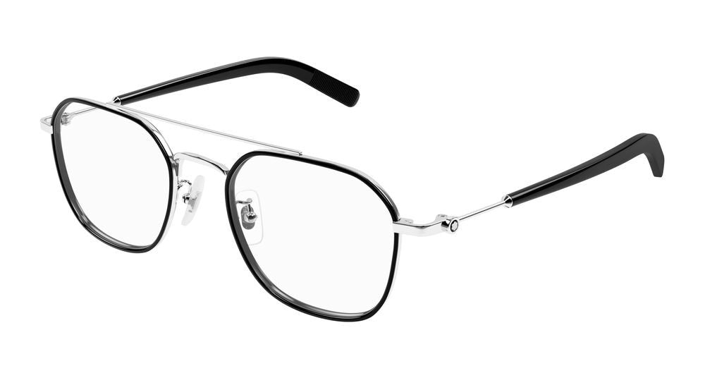 Montblanc Silver Mb0391oa Metal Eyeglasses