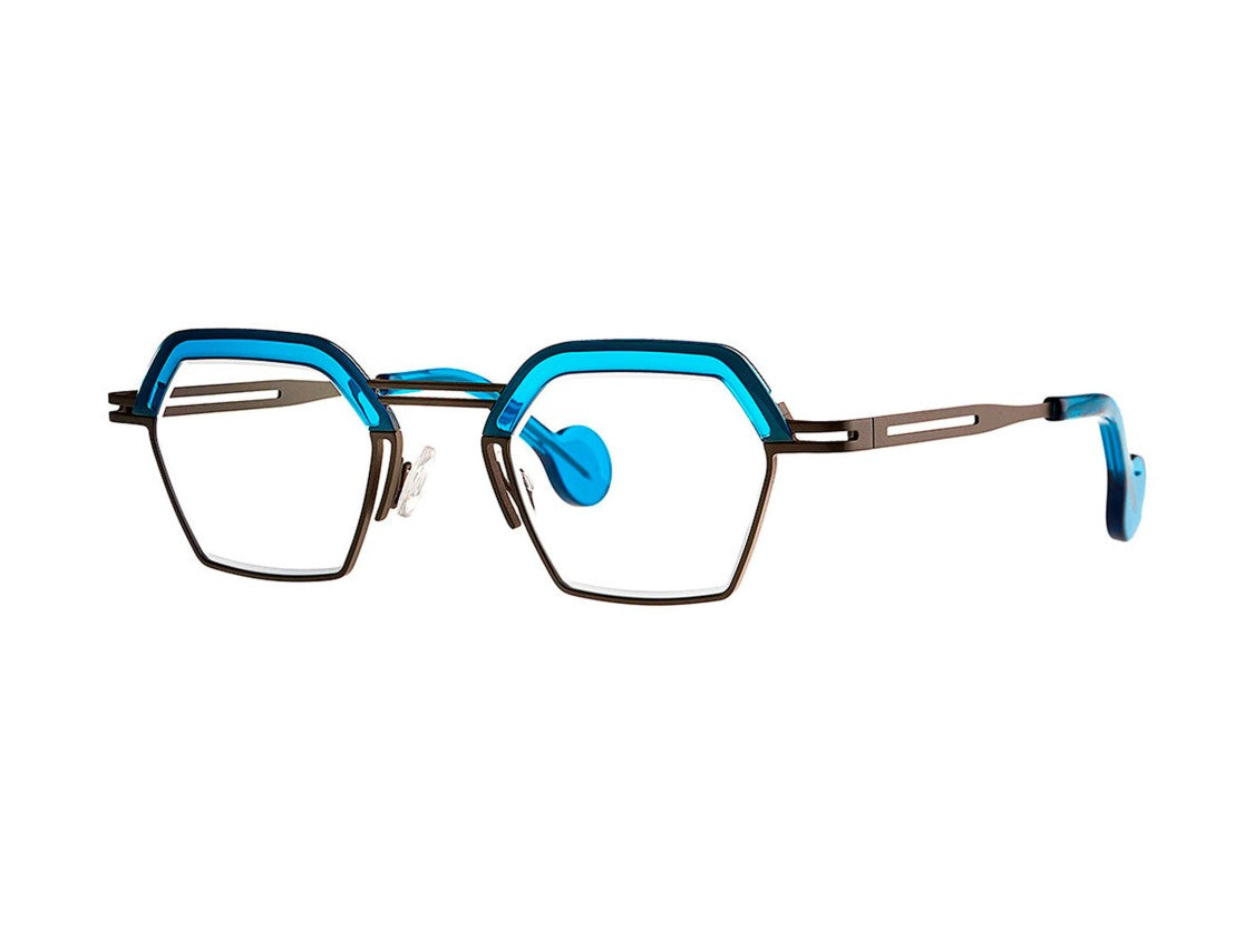 Theo Mascara Hexagonal Geometric Eyeglasses