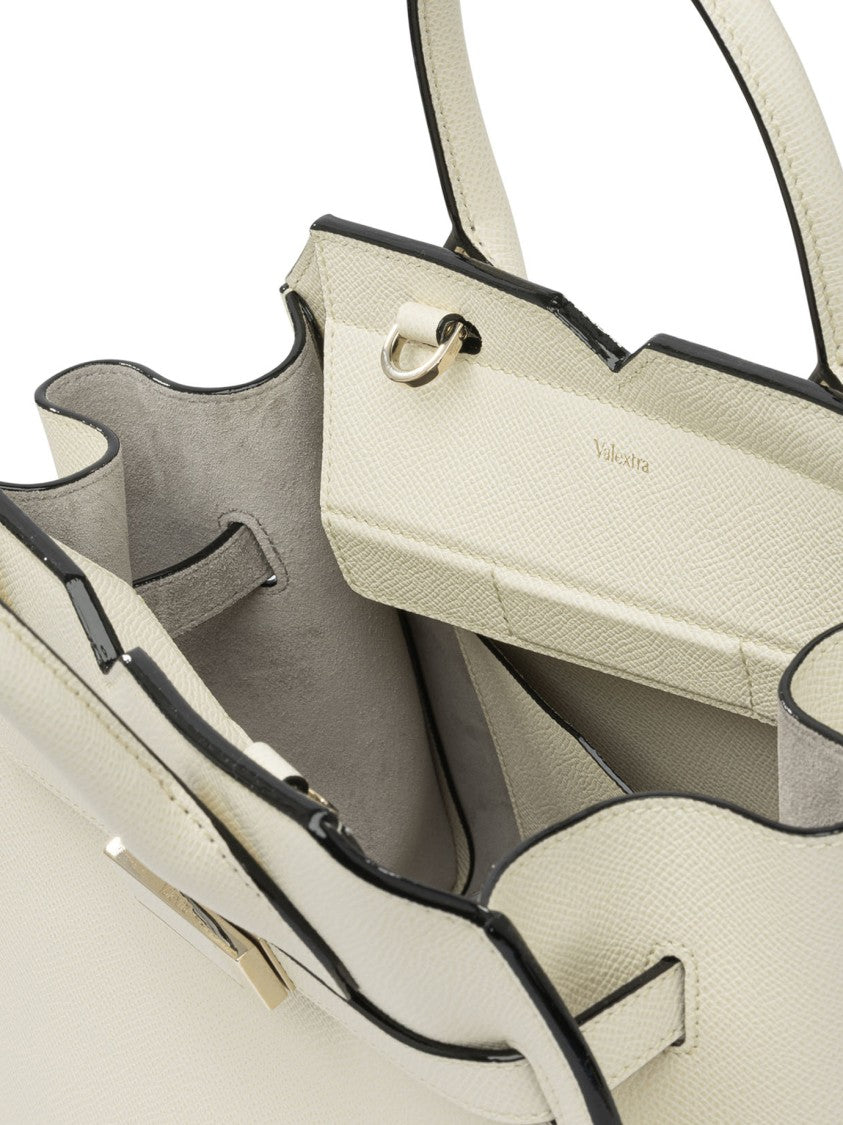 Valextra Milano Mini Handbag With Textured Leather