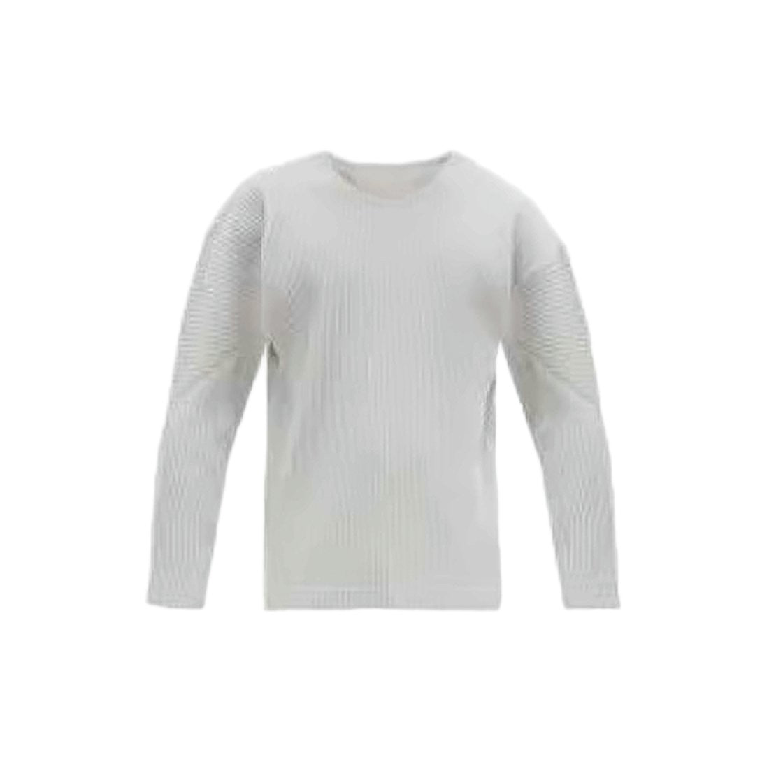 Homme Plissé Issey Miyake Long-Sleeve Pleated Top With Ribbed Design