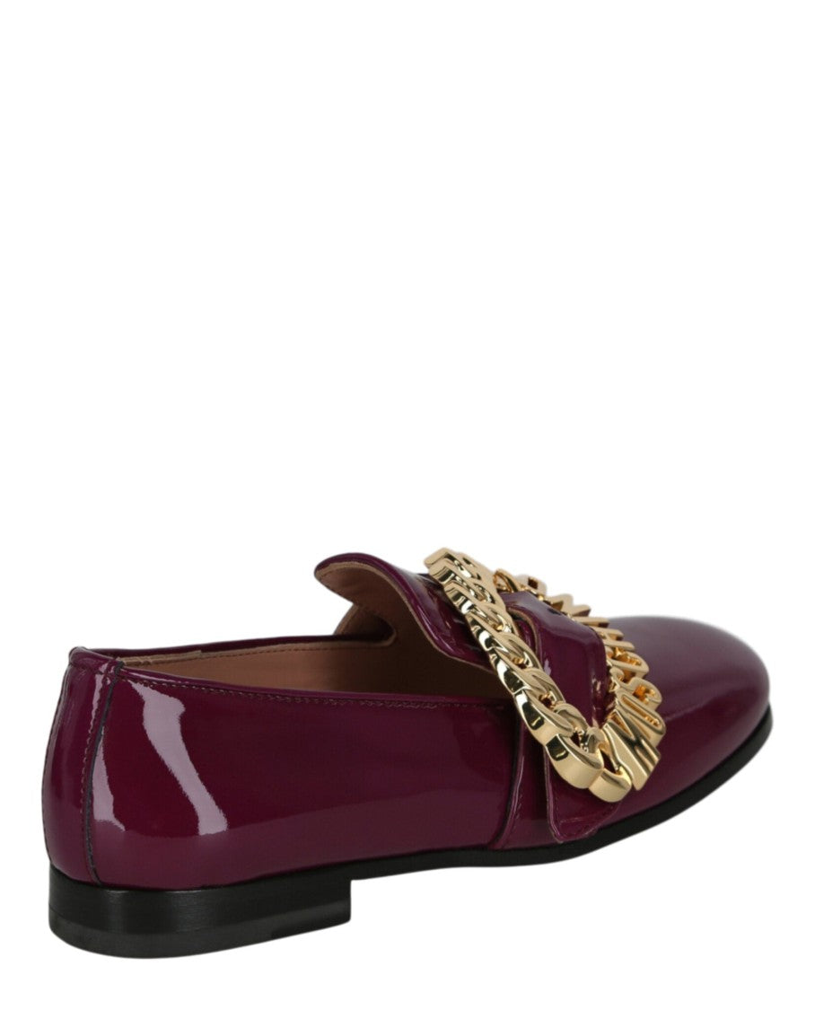 Moschino Logo Buckle Loafers
