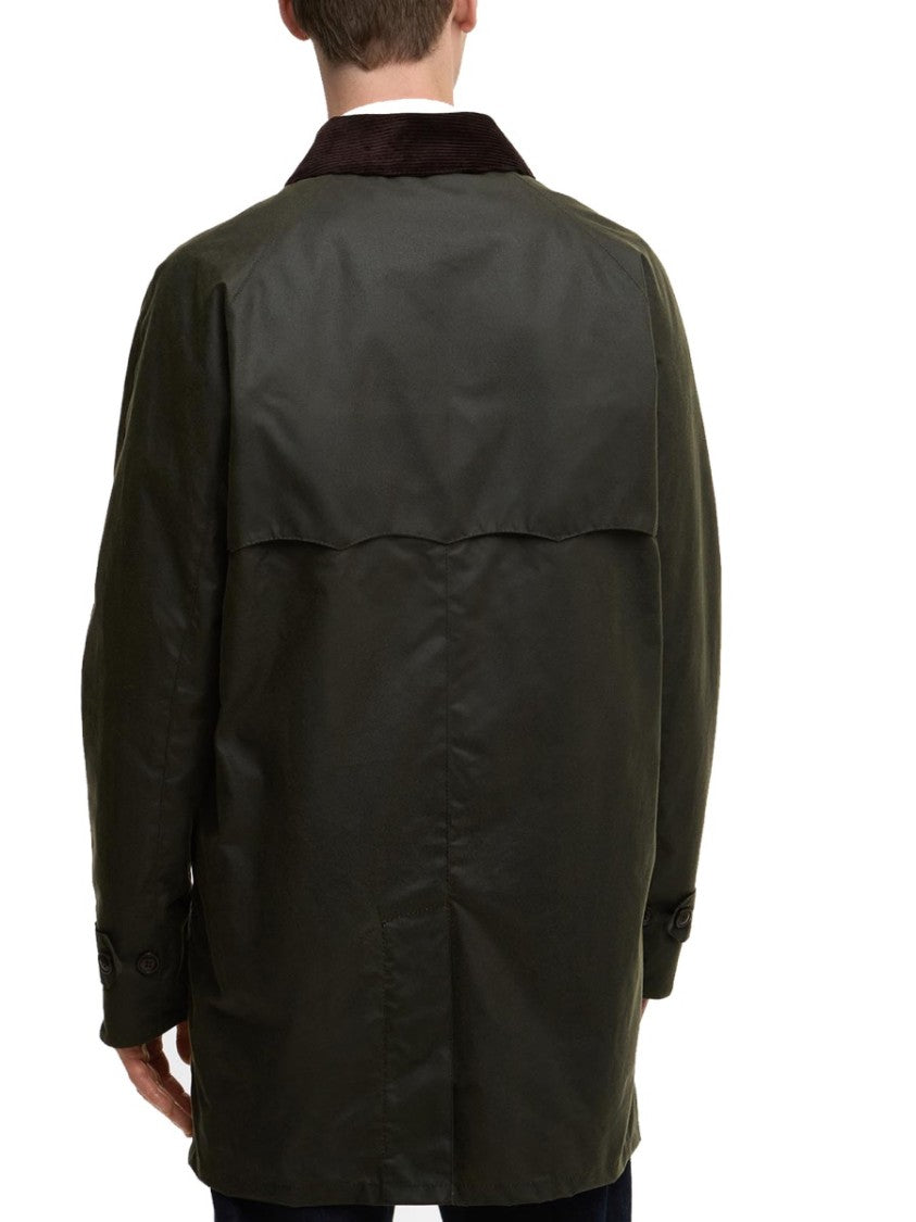Baracuta X Barbour Mid-Length Cotton Corduroy Trench Coat