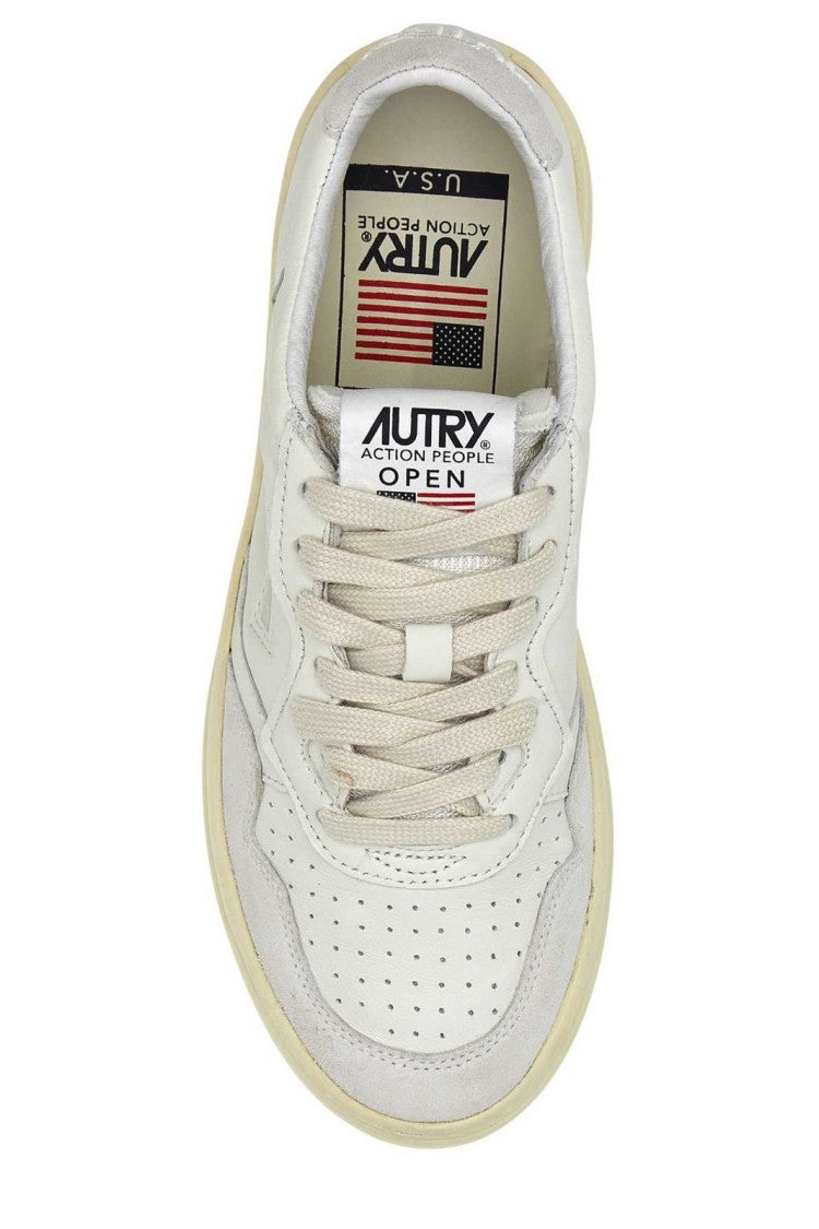 Autry Low-Top Minimalist Sneakers With Perforated Panels