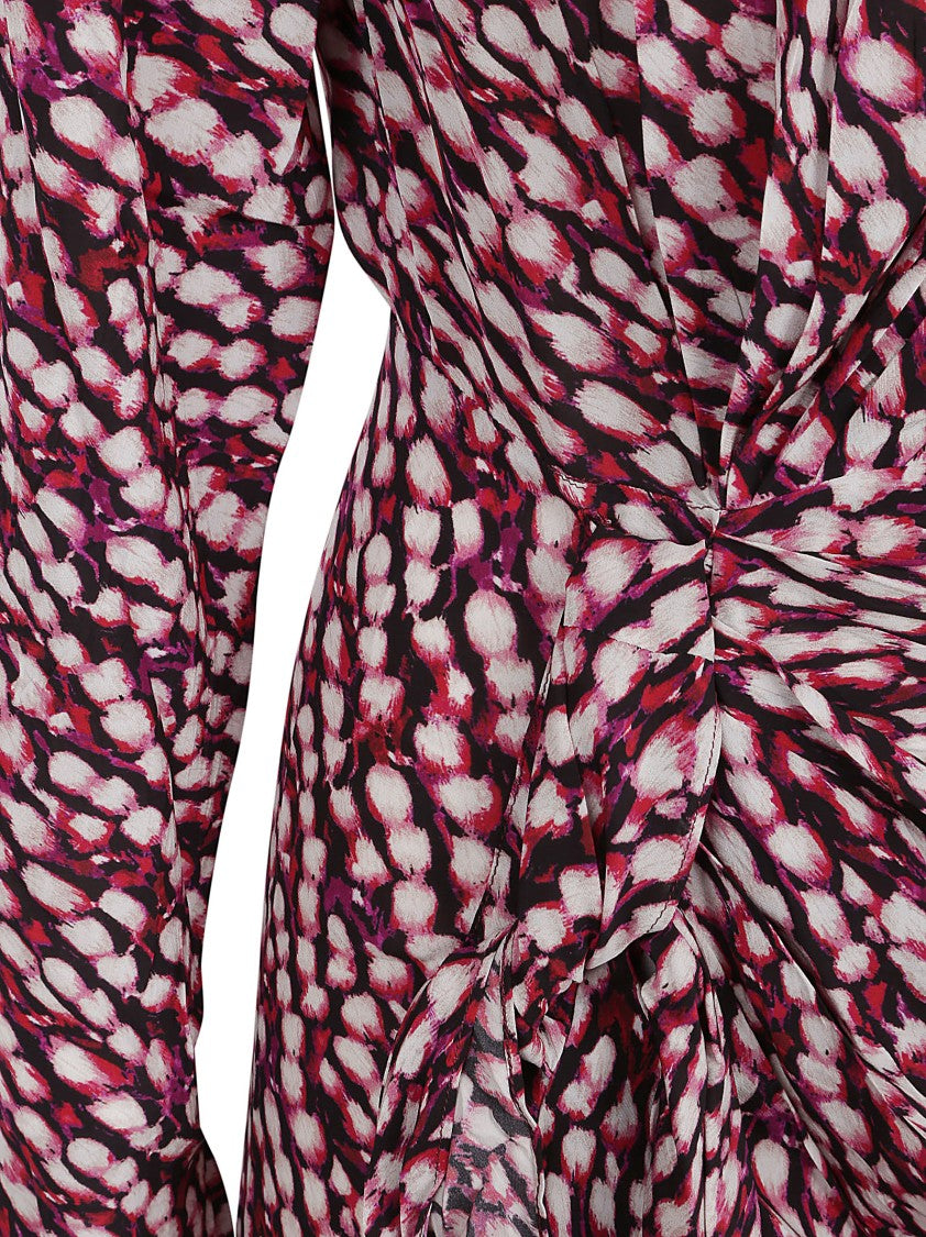 Isabel Marant Étoile Wrap-Design Dress With Gathered Waist
