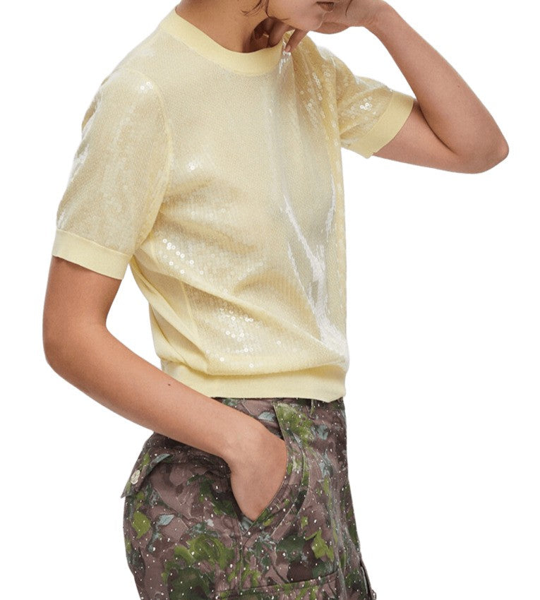 Liu Jo Short-Sleeved Top With Sequin Detailing