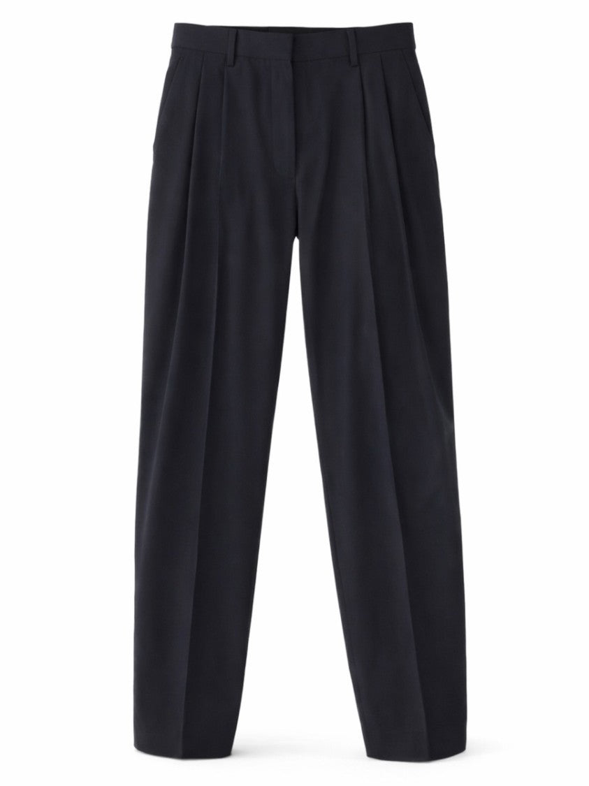 Fabiana Filippi Neutral Tailored Straight-Leg Wool-Blend Pants