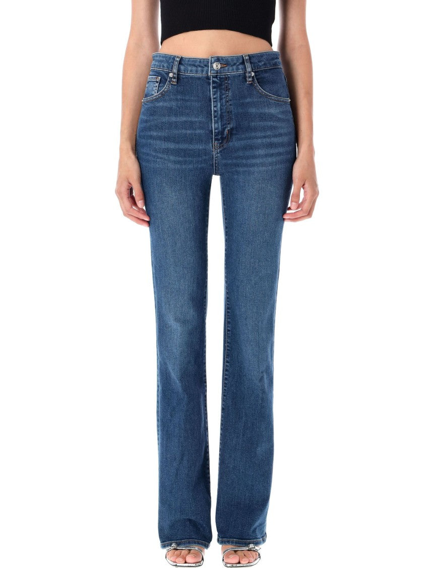 Frame Medium Blue Straight-Fit Jeans