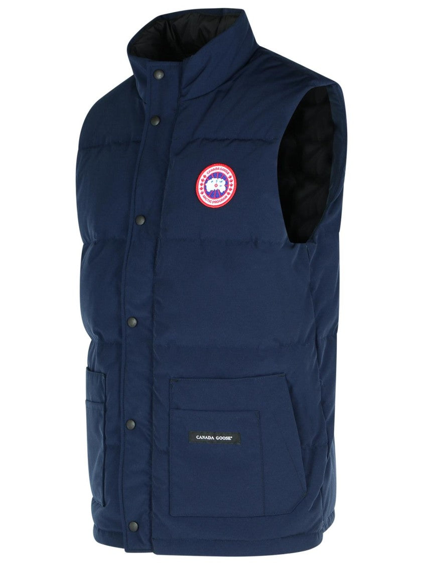 Canada Goose Freestyle' Blue Cotton Blend Vest