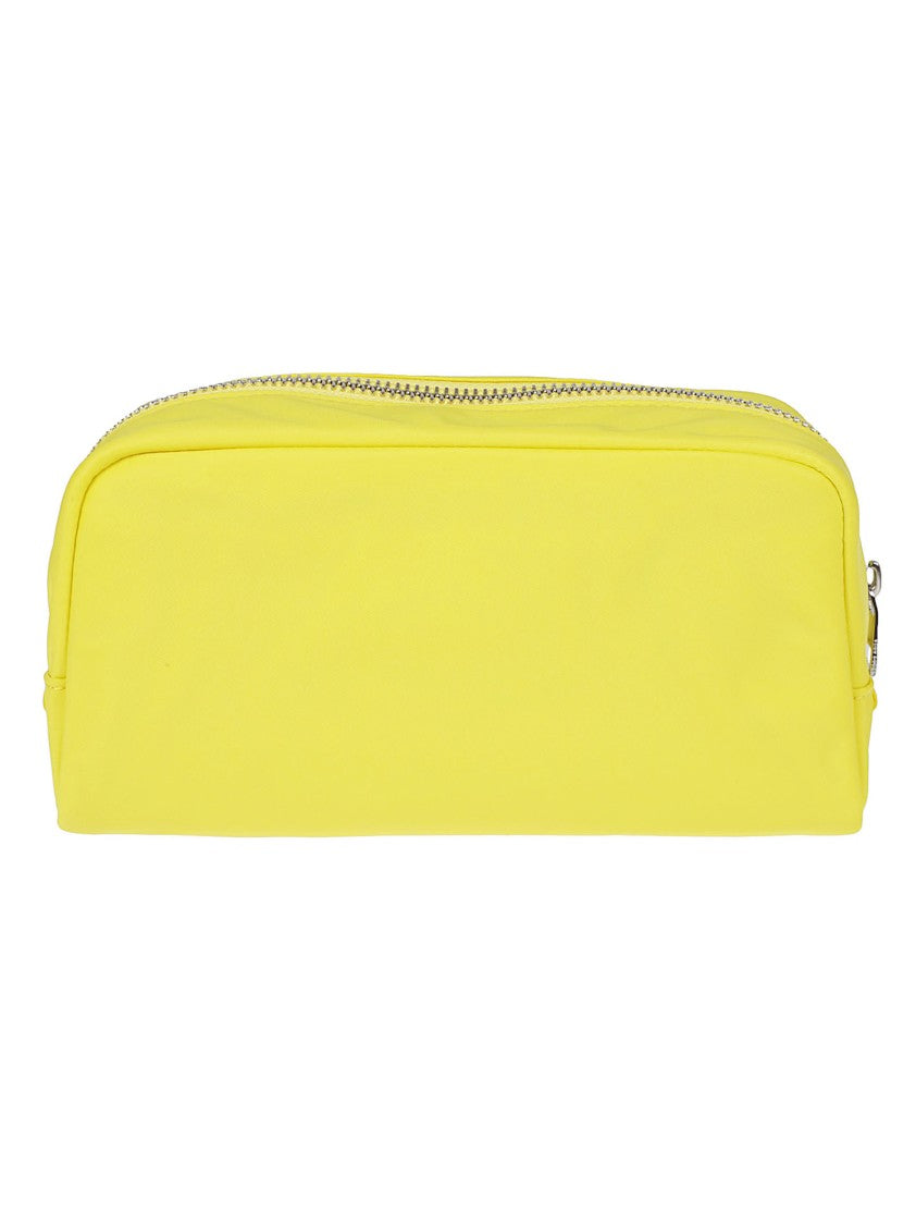 Tory Burch Medium Rectangular Beauty Case In Bright Yellow Recycled Nylon