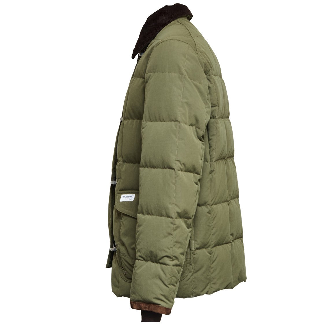 Fay Textured Water-Resistant Coat With Velvet Collar