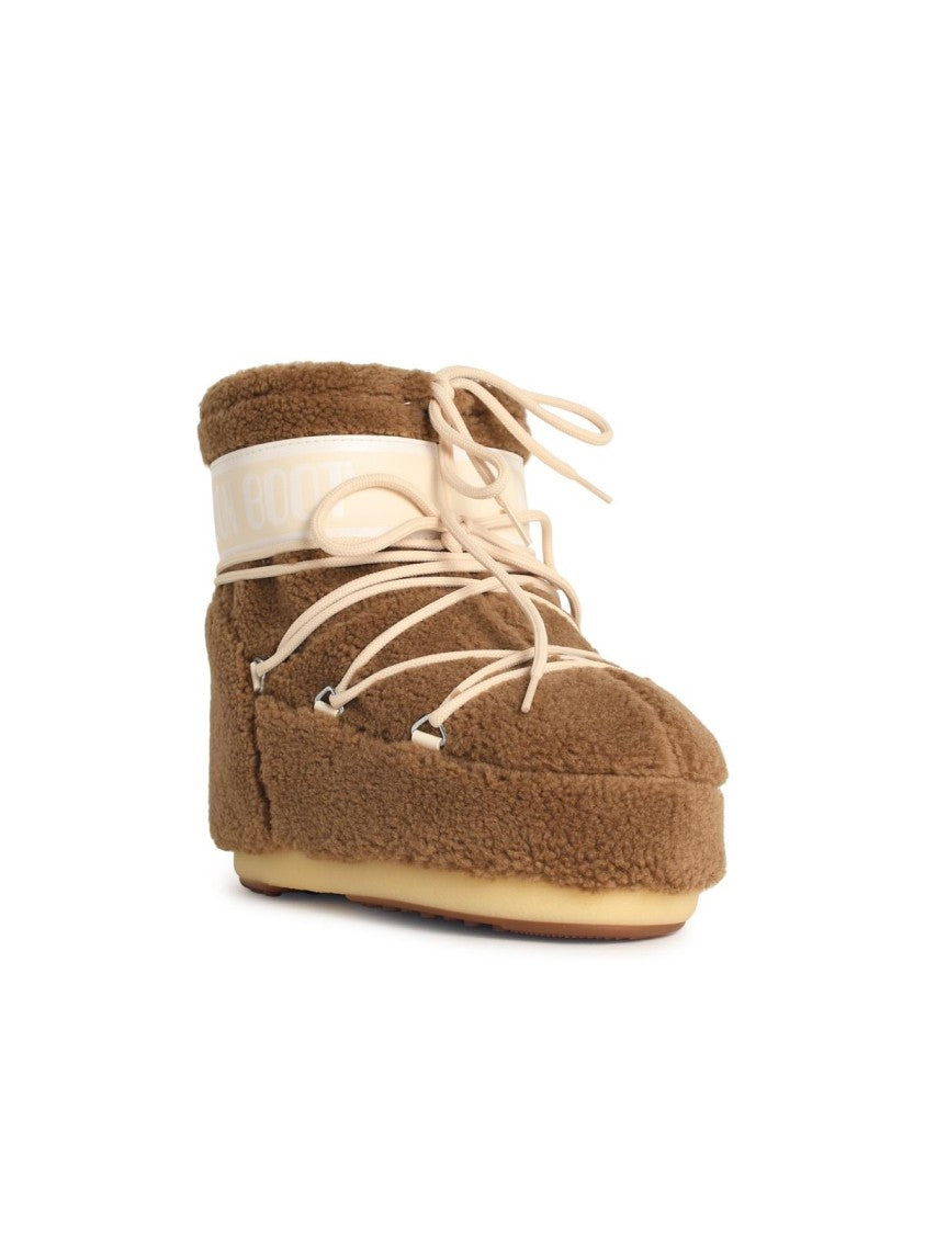 Moon Boot Camel Faux Fur Boot