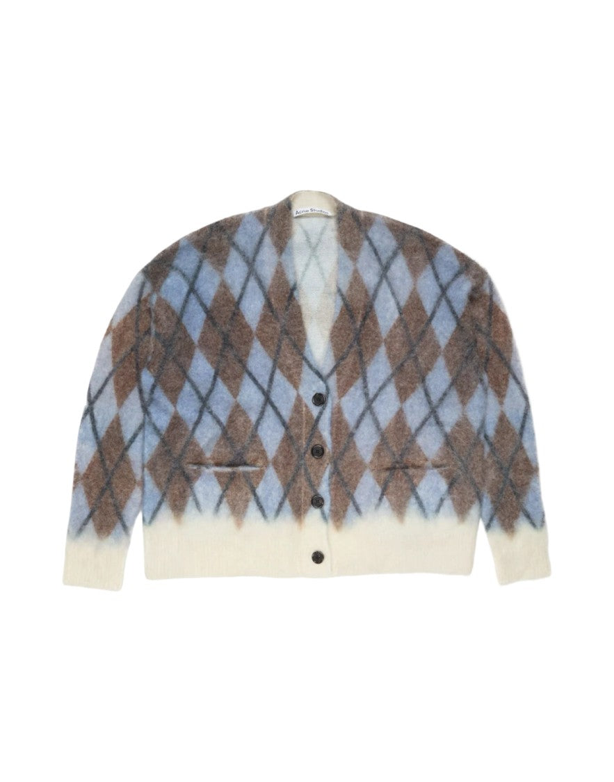 Acne Studios Gray Mohair Print Cardigan