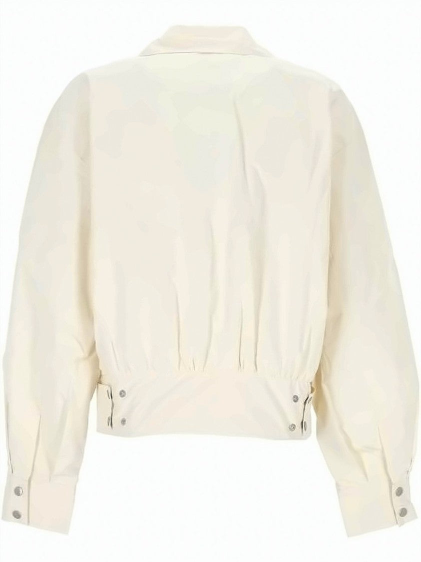 Paloma Wool Cropped Jacket With Front Zipper And Adjustable Waistband