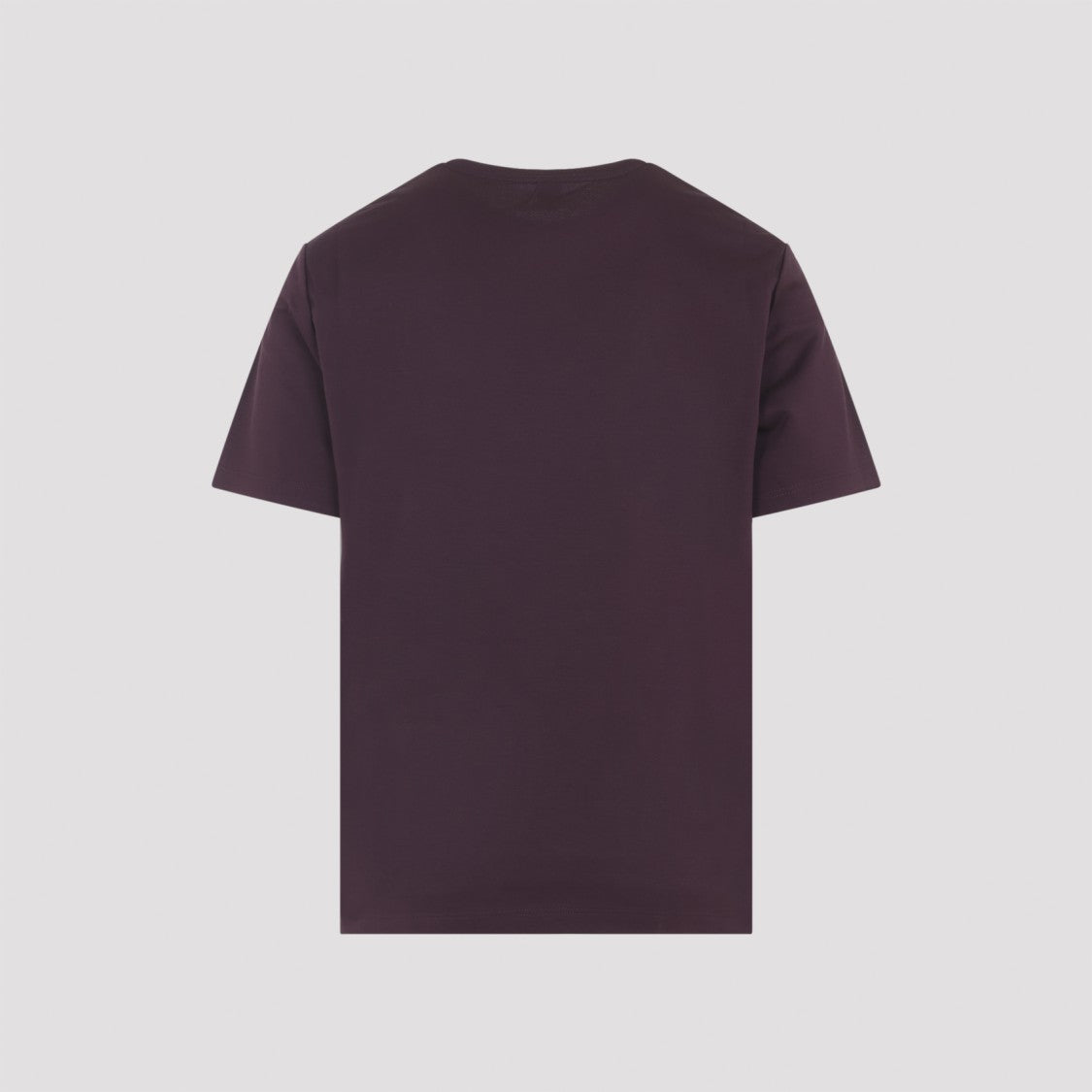 Berluti Purple Cotton Jersey T-Shirt With Embossed Leather Detail