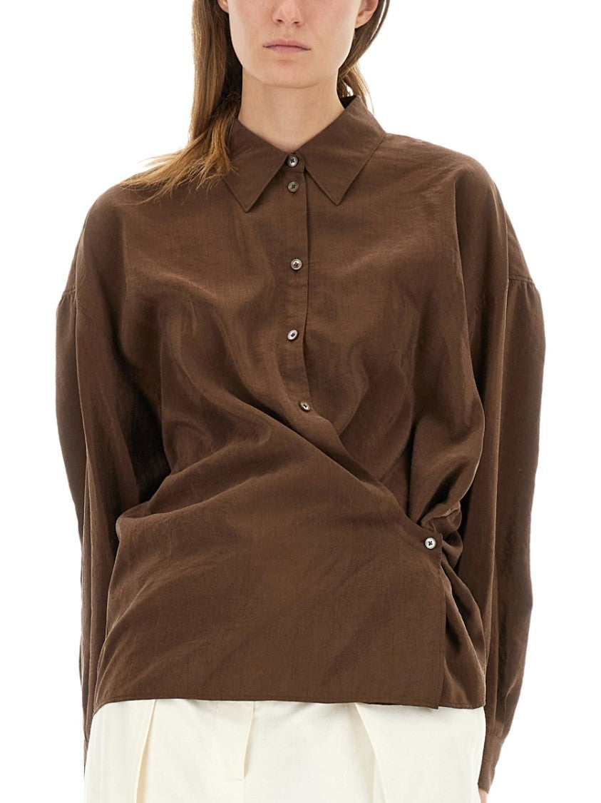 Lemaire Straight Twisted Collar Shirt