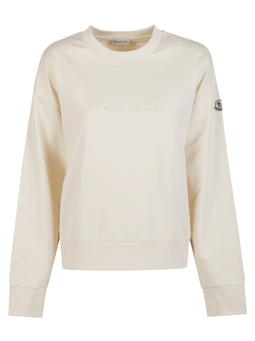 Moncler Logo Relaxed Fit Cotton Sweatshirt