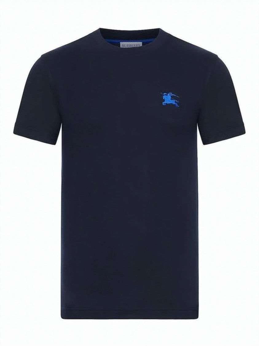 Burberry Short-Sleeve Cotton T-Shirt With Embroidered Logo