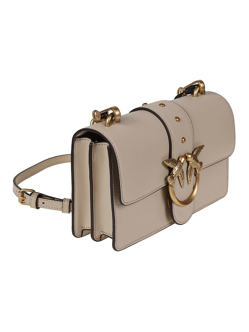 Pinko Love One Mini Leather Shoulder Bag