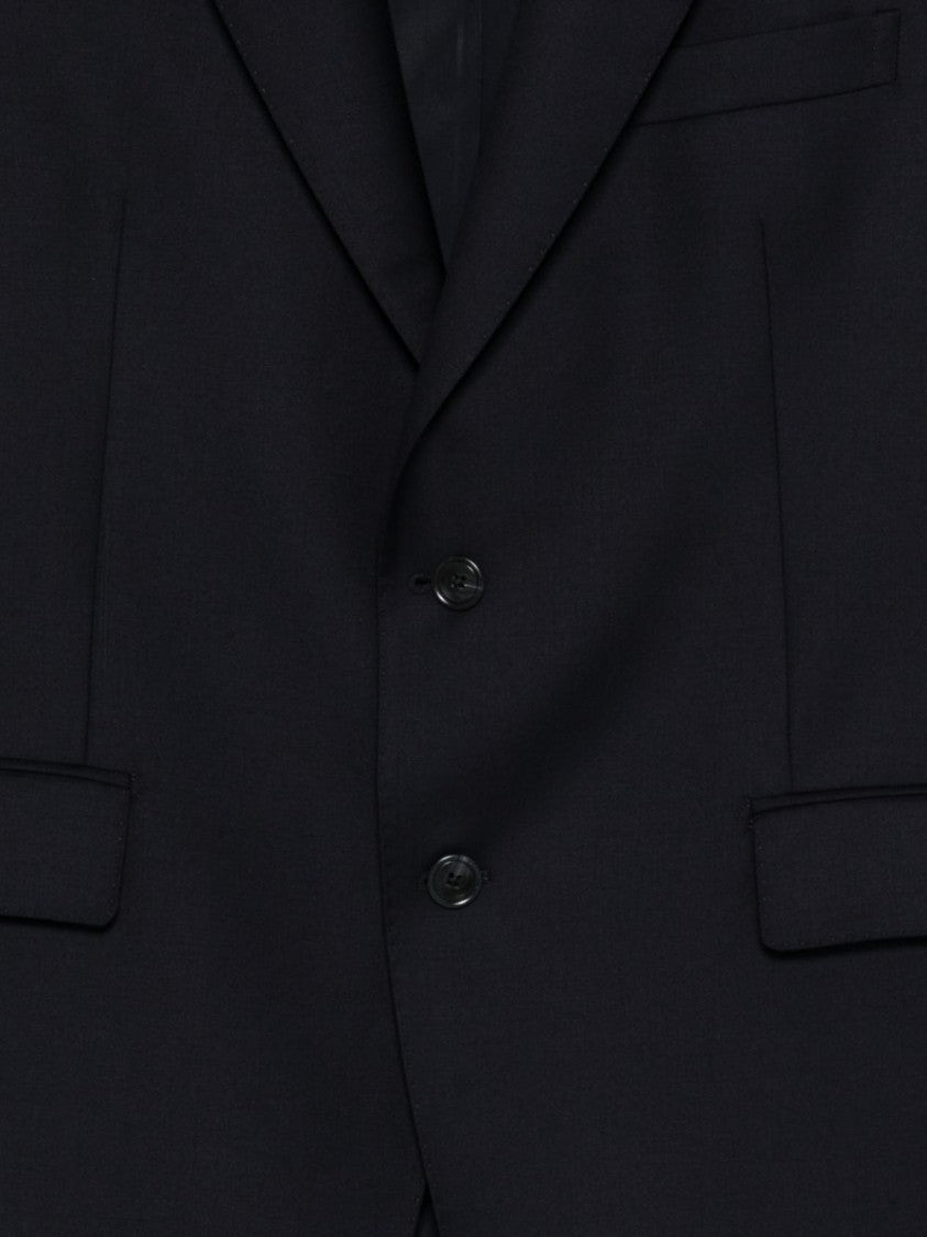 Tagliatore Dark Blue Tailored Notched Suit