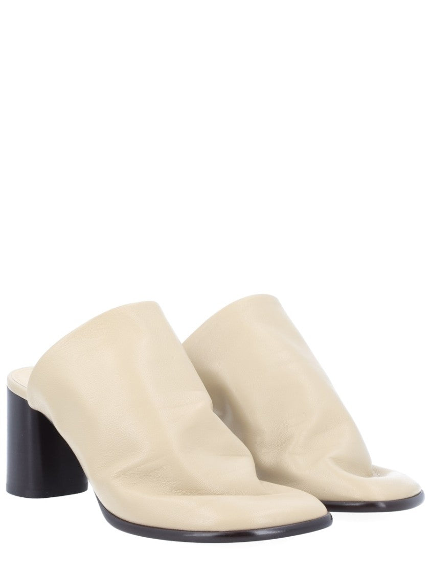 Lemaire Glove Lamb Leather Block Mules