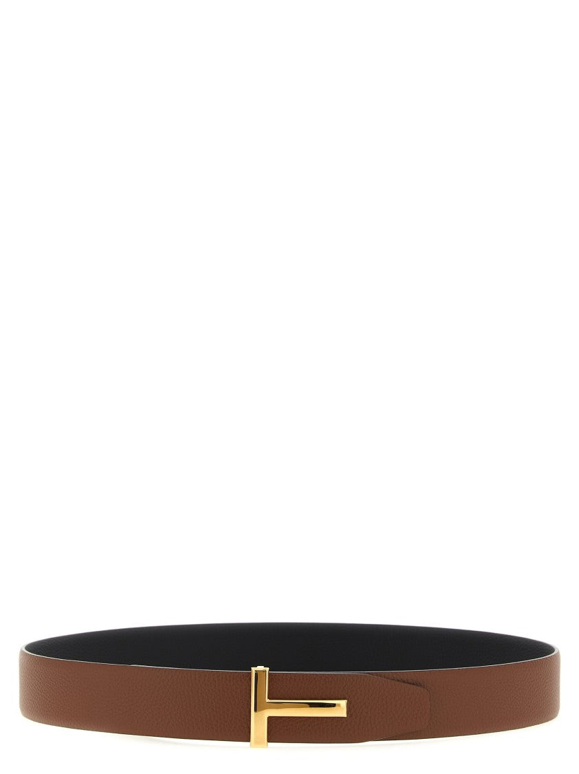 Tom Ford Logo Buckle Reversible Belt