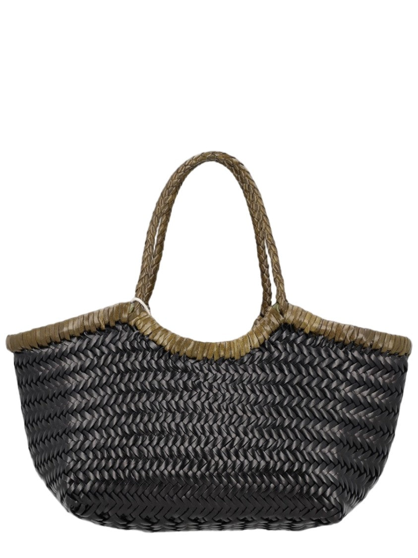 Dragon Diffusion Brown Woven Leather Tote Bag