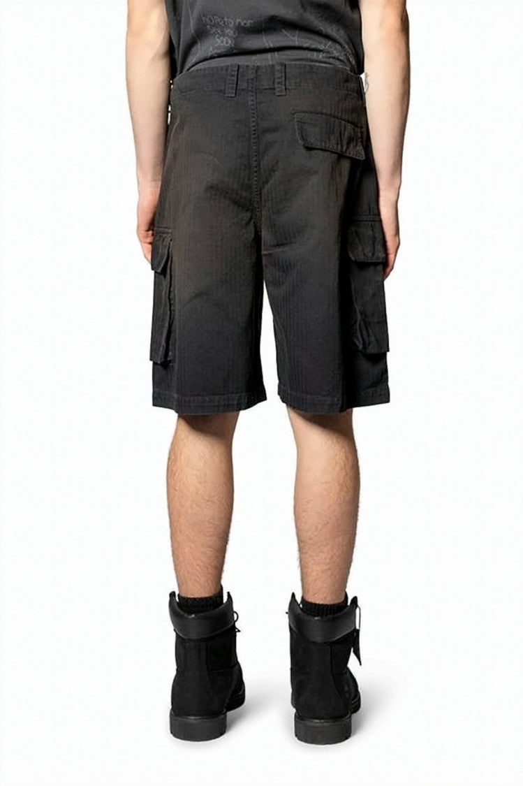 Our Legacy Mid-Length Cargo Shorts With Herringbone Texture