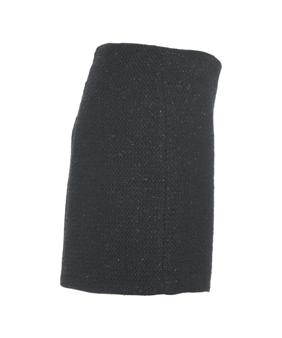 Gender Mini Skirt With Glitter Finish And Clean Silhouette