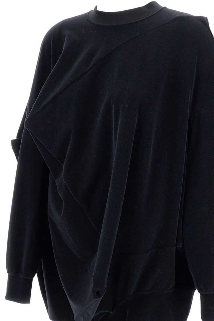 Junya Watanabe Asymmetrical Oversized Sweater With Geometric Pattern