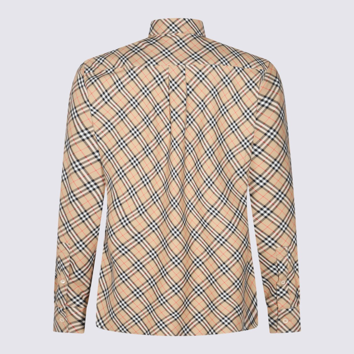 Burberry Structured Long-Sleeved Checkered Shirt