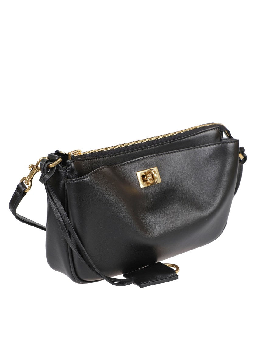 Balenciaga Compact Black Leather Bag