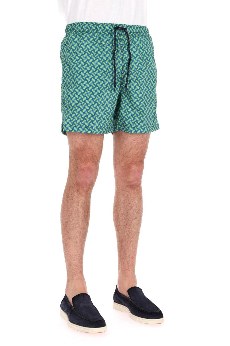 Drumohr Macro Biscottino Quick-Dry Swim Shorts