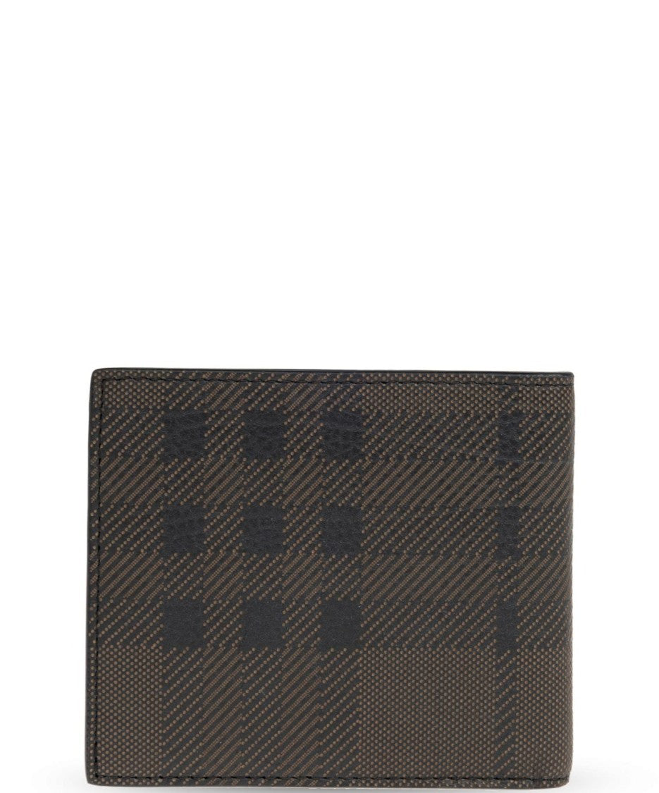 Burberry Textured Calf Leather Bifold Wallet